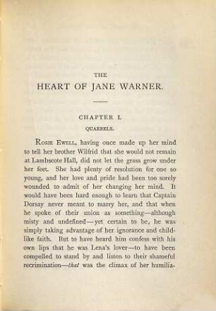 The heart of Jane Warner : a novel, 2