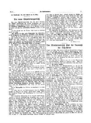 Der Ministerialerlaß über die Auswahl der Schulleiter