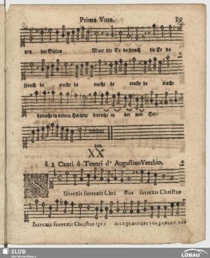 XX. Vecchio, Agostino: Surrexit Christus spes mea