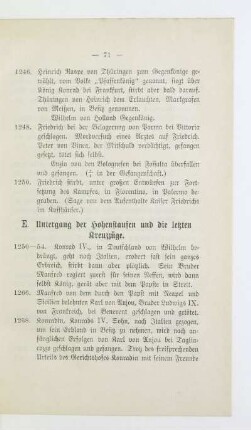 E. Untergang der Hohenstaufen und die letzten Kreuzzüge