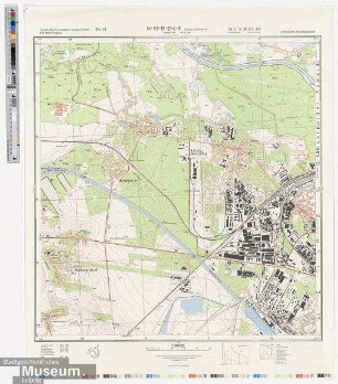 Topographischer Stadtplan Leipzig; Blatt 4