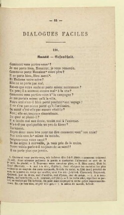 Dialogues faciles