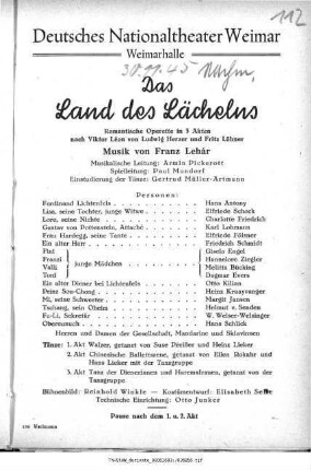 Das Land des Lächelns