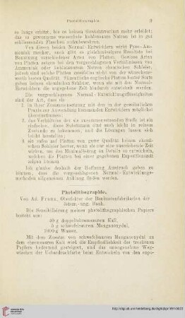 Photolithographie