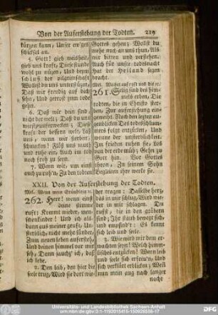 XXII. Von der Auferstehung der Todten.