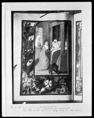 Gebetbuch mit Kalendarium — Geburt der Maria, Folio 163verso