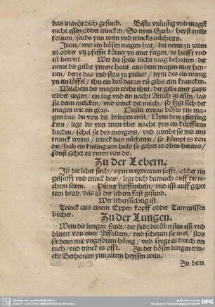 Zu der Lungen.