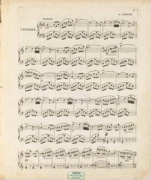 Bagatelle sur l'opéra Les diamans de la couronne : de D.F.E. Auber : pour piano