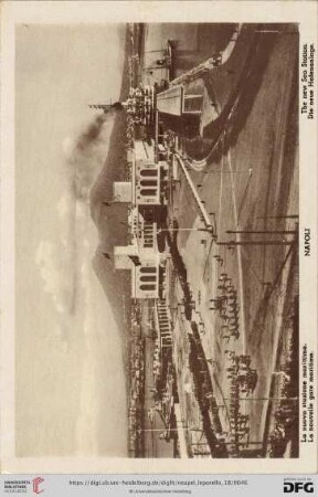 Napoli – La nuova stazione marittima. – La nouvelle gare maritime. – The new Sea Station. – Die neue Hafenanlage.