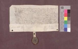 Revers des Hans Ramhorn zu Nordweil gegenüber dem Abt von Alpirsbach.