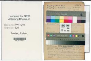 Entnazifizierung Richard Poetter , geb. 27.03.1899 (Redakteur)