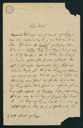 Brief vom 22. Sept. 1868
