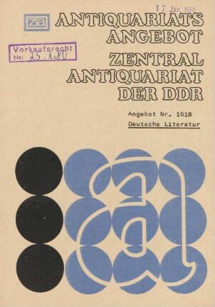 Nr. 1618: Deutsche Literatur