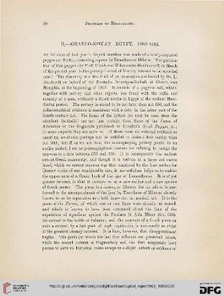 Progress of Egyptology : graeco-roman Egypt, 1902-1903