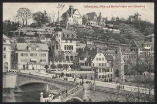 369, Tübingen, Blick auf Neckarbrücke und Österberg.