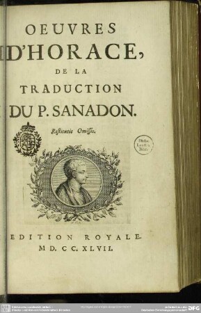 Oeuvres D'Horace