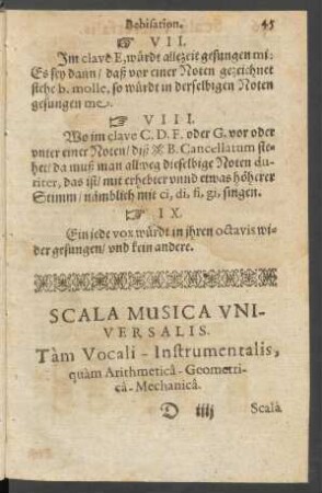 Scala Musica Universalis. Tam Vocali-Instrumentalis, quam Arithmetica-Geometrica-Mechanica.