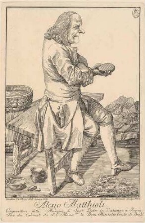 Alesio Matthioli, Compositore delli Musaici di Sant Pietro in Vaticano á Roma (Alessio Mattioli, Mosaizist von Sankt Peter im Vatikan in Rom)