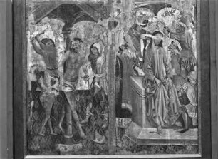 Mengeringhausener Altarflügel — Linker Flügel — Geißelung Christi