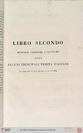 Libro secondo: Stato della scultura net tempo del Bonarroti