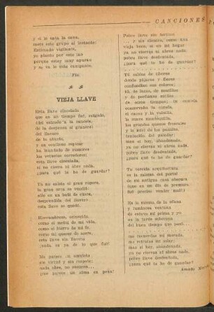 Vieja llave
