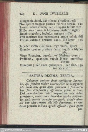 Satyra Decima Tertia