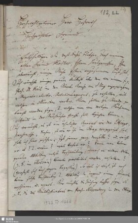 Nr. 22. Deutsch, Christian Friedrich