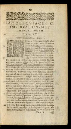 Liber XX. De longa consuetudine