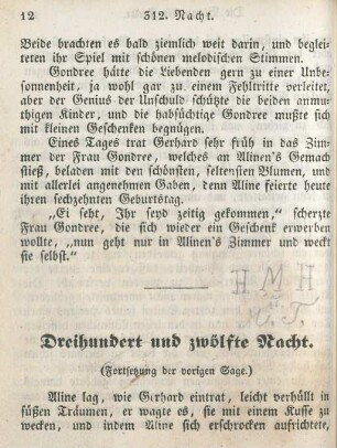 Dreihundert und zwölfte Nacht
