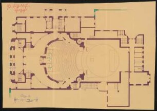 Schauspielhaus, Düsseldorf: Grundriss 1:100
