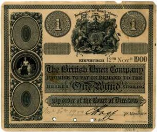 Geldschein, 1 Pfund, 12.11.1900