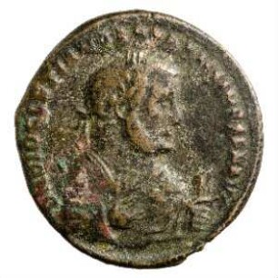 Münze, Follis, 306 n. Chr.