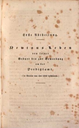 Leben und Wirken von Johann Newton, evang. Prediger in London