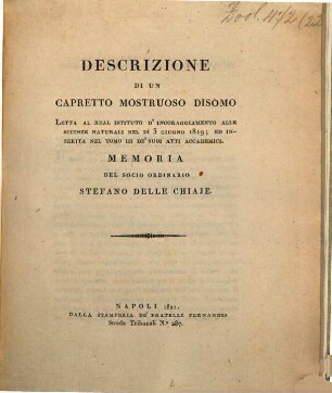 Descrizione di un capretto mostruoso disomo