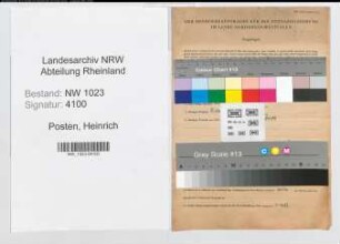 Entnazifizierung Heinrich Posten , geb. 20.07.1884 (Maurermeister)