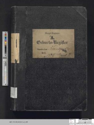 Geburtsregister Stadt Frankfurt (Oder) 1889, Urkunde 1463-1906