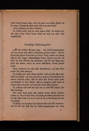 Unruhige Geburtstagsfeier