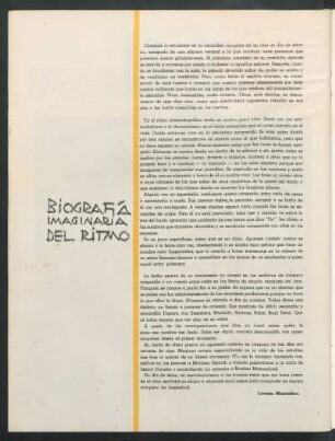 Biografía imaginaria del ritmo