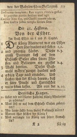Die 41. Historie.