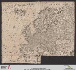Europa delineata et recens edita per Nicolaum Visscher