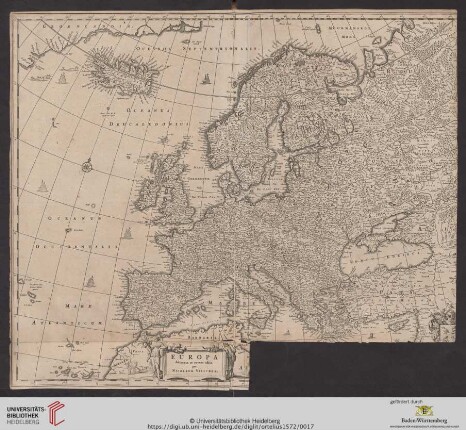 Europa delineata et recens edita per Nicolaum Visscher
