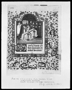 Lateinisches Gebetbuch mit französischem Kalender — Seelenamt für einen Verstorbenen, Folio 92