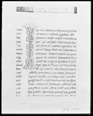 Expositio psalmorum Aurelii Augustini — Initiale I(nter omnia), Folio 133recto