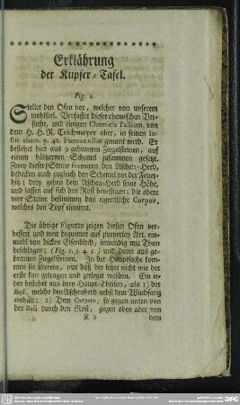 Erklährung der Kupfer-Tafel