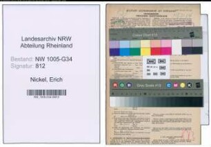 Entnazifizierung Erich Nickel , geb. 04.02.1912 (Dentist)