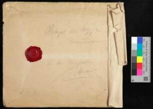 Briefumschlag mit Kaiserlichem Siegel (ungebrochen) an von Karpf, Kiel