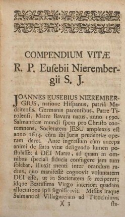 Compendium vitæ.