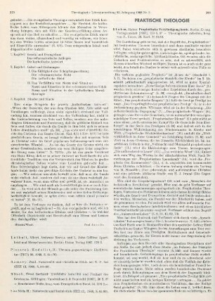380-381 [Rezension] Bluhm, Heinz, Prophetische Verkündigung heute