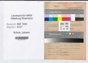 Entnazifizierung Johann Schuh , geb. 14.08.1898 (Stadtinspektor)