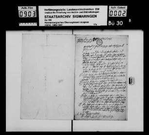 Heiratsvertrag Ignaz Bögle in Inneringen